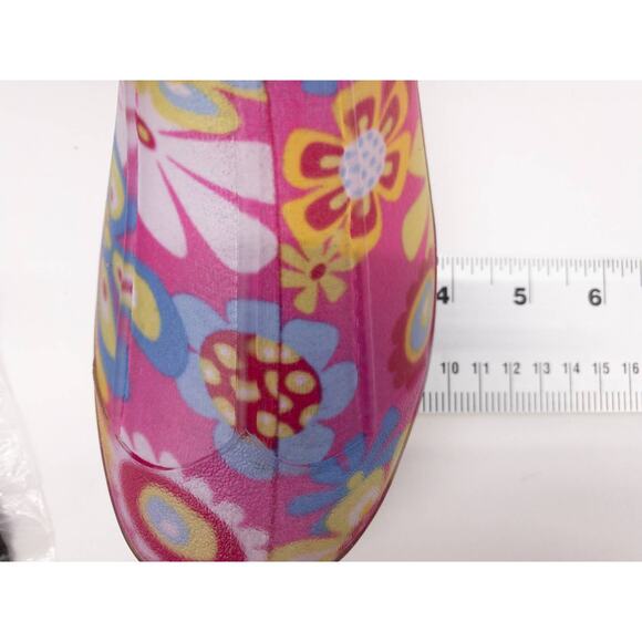 Ranger by Servus Pink Floral Splash Boho Retro Rain Boots Big Girl 4 - Picture 12 of 12